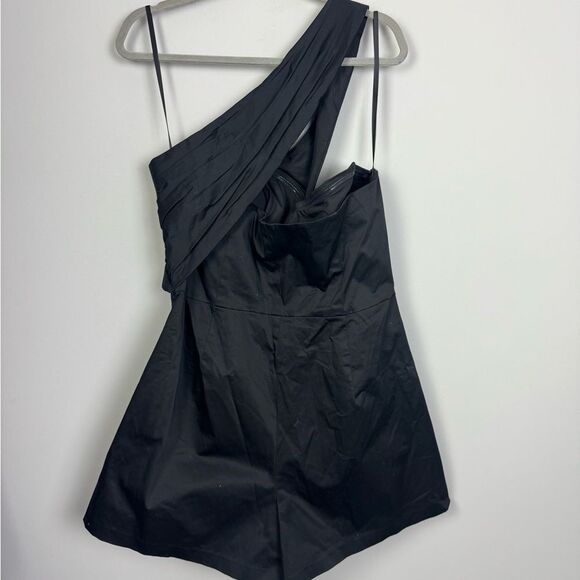 ANTHROPOLOGIE | HUTCH NEW! Black One Shoulder Romper Women’s Plus Size 20W - Picture 12 of 13